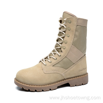 Mens Leather Military Boot Combat Ankle Boots